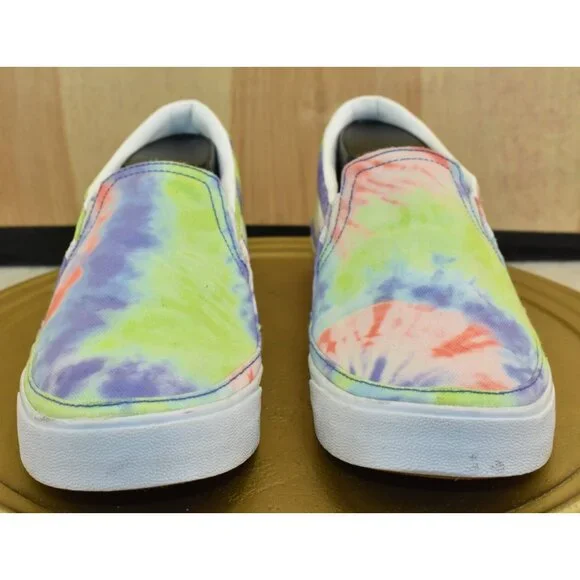 🌹Nike Court Legacy Women's Shoes Size 8.5 Tie-Dye Print Slip On Walking Sneakers - Picture 2 of 10